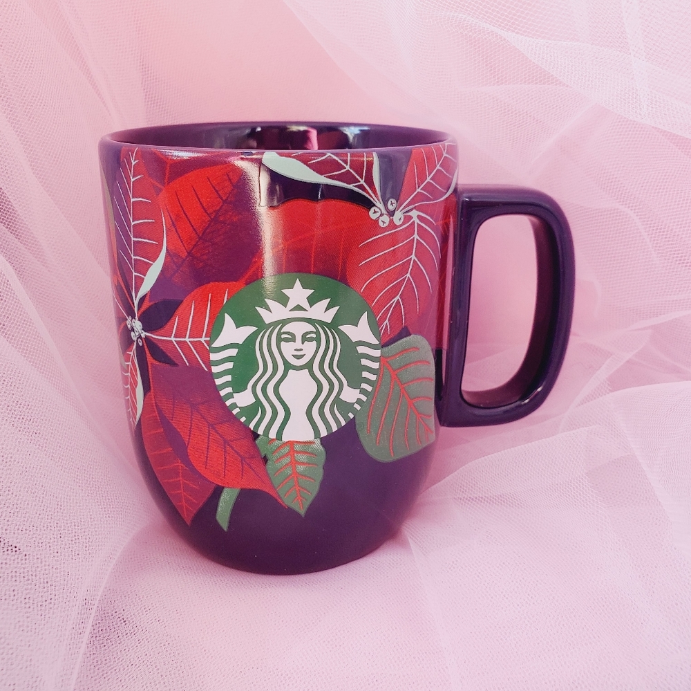 Starbucks mug ceramic cup holiday flower - Picture 5 of 5